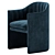 Sleek Modern Dining Chair Set 3D model small image 2