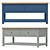 Elegant Blue Ash Wood Table 3D model small image 1