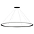 Contemporary Circular Pendant Light 3D model small image 1