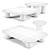 Mogg Bilbao Coffee Tables Set 3D model small image 2