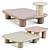 Mogg Bilbao Coffee Tables Set 3D model small image 3
