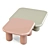 Mogg Bilbao Coffee Tables Set 3D model small image 6