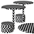 Mushroom Design Side Table, 3 Colors 3D model small image 2