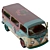 Hippie VW T2 Bus 3D model small image 3