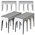 Scandinavian Style Bow Bench, 101 Copenhagen 3D model small image 3