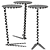 Minimalist Mint Table with Files 3D model small image 2