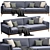 Modern Design 4-Seater Sofa Model 3D model small image 2