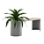 Modern Planter Bench with Teak 3D model small image 4