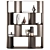 Fulham Steel Bookcase in Curved Design 3D model small image 2