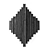 Geometric Wood Metal Wall Art 3D model small image 1