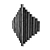 Geometric Wood Metal Wall Art 3D model small image 2