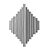Geometric Wood Metal Wall Art 3D model small image 7