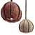 Luxury Leather Lamp for Interior 3D model small image 5