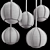 Luxury Leather Lamp for Interior 3D model small image 6