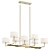 Sleek Linear Chandelier Design 3D model small image 1