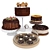 Decadent Chocolate Cake 3D Model 3D model small image 1