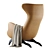 Zanotta Modern Armchair 3D Model 3D model small image 2