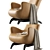 Zanotta Modern Armchair 3D Model 3D model small image 6