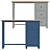 Elegant Writer's Desk Jules Verne 3D model small image 1