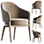 Elegant MACARON Easy Chair Spectra 3D model small image 1