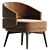 Stylish and Versatile Billy Armchair 3D model small image 1