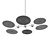 Stellar Six-Light Chandelier 3D model small image 2