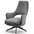 Elegant Flexform Eliseo Armchair 3D model small image 6