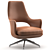 Elegant Flexform Eliseo Armchair 3D model small image 8