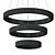 Bertolda 3 Rings Pendant Light 3D model small image 2