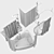 Bathroom Curtain Set 171 3D model small image 7