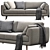 Elegant NickScali Rimella Sofa Set 3D model small image 1