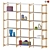 Contemporary HAY Woody Shelving Display 3D model small image 1