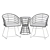 Patio Wicker Furniture Set 3D model small image 7