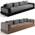 Luxury Bentley Home 348cm Sofa 3D model small image 1