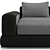 Luxury Bentley Home 348cm Sofa 3D model small image 7