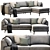 Luxury Chaise Lounge Rimella 3D 3D model small image 4