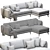 Luxury Chaise Lounge Rimella 3D 3D model small image 6