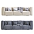 Elegant Modern Sofa Match Design 3D model small image 4