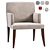 Contemporary Designer Dining Armchair 3D model small image 1