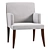 Contemporary Designer Dining Armchair 3D model small image 2