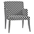Contemporary Designer Dining Armchair 3D model small image 4