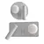 Sleek Snotra Wall Lamp 3D model small image 1