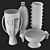 Modern Stylish Er Vases Set 3D model small image 5