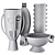 Modern Stylish Er Vases Set 3D model small image 8