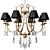 Modern Metal Chandelier C-382/8 3D model small image 1