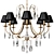 Modern Metal Chandelier C-382/8 3D model small image 2