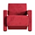 Modern Utrecht Armchair by Cassina 3D model small image 2