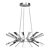 Modern Stainless Chandelier for Home 3D model small image 1