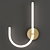 Modern LED Brass Wall Lamp 3D model small image 2