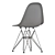 Mod Plastic Chair Yellow Eddy 3D model small image 2